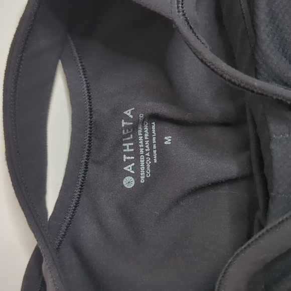 Athleta Vinyasa Support Top Black size Medium - Picture 4 of 7